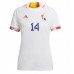 Camiseta Bélgica Dries Mertens #14 Visitante Equipación para mujer Mundial 2022 manga corta